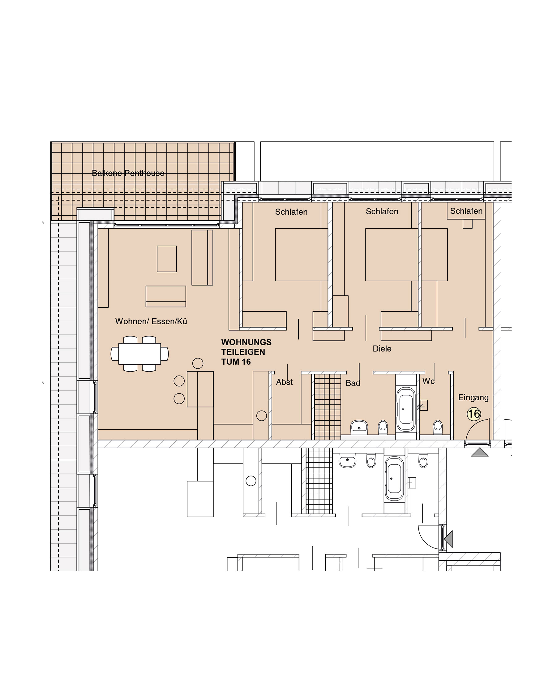 nowiBAU Grundriss einer Wohnung