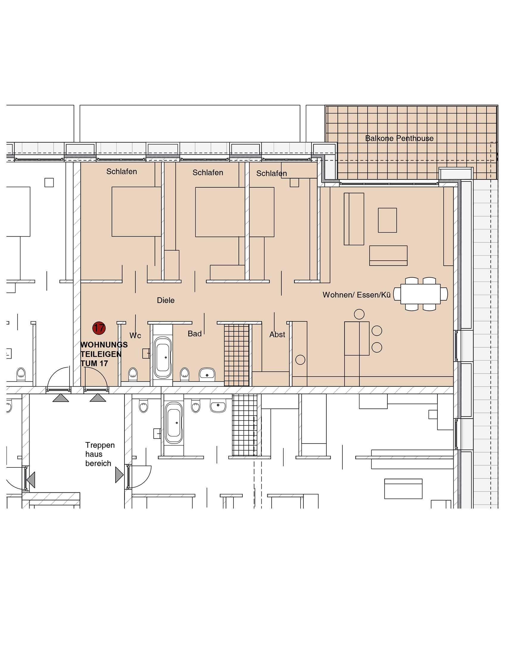 nowiBAU Grundriss einer Wohnung