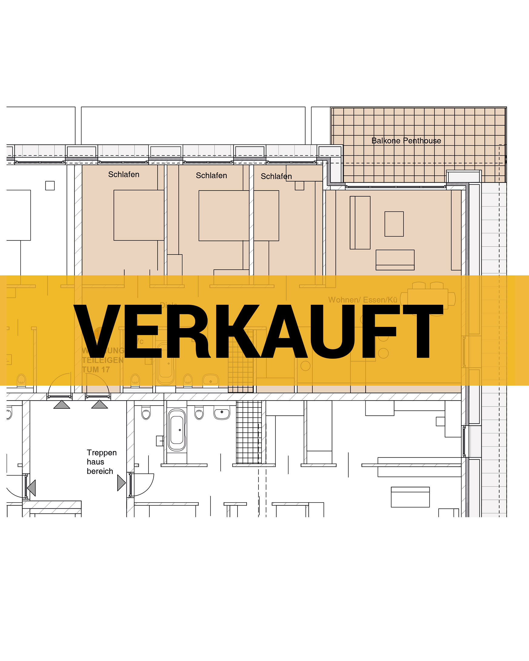 nowiBAU Grundriss einer Wohnung - verkauft