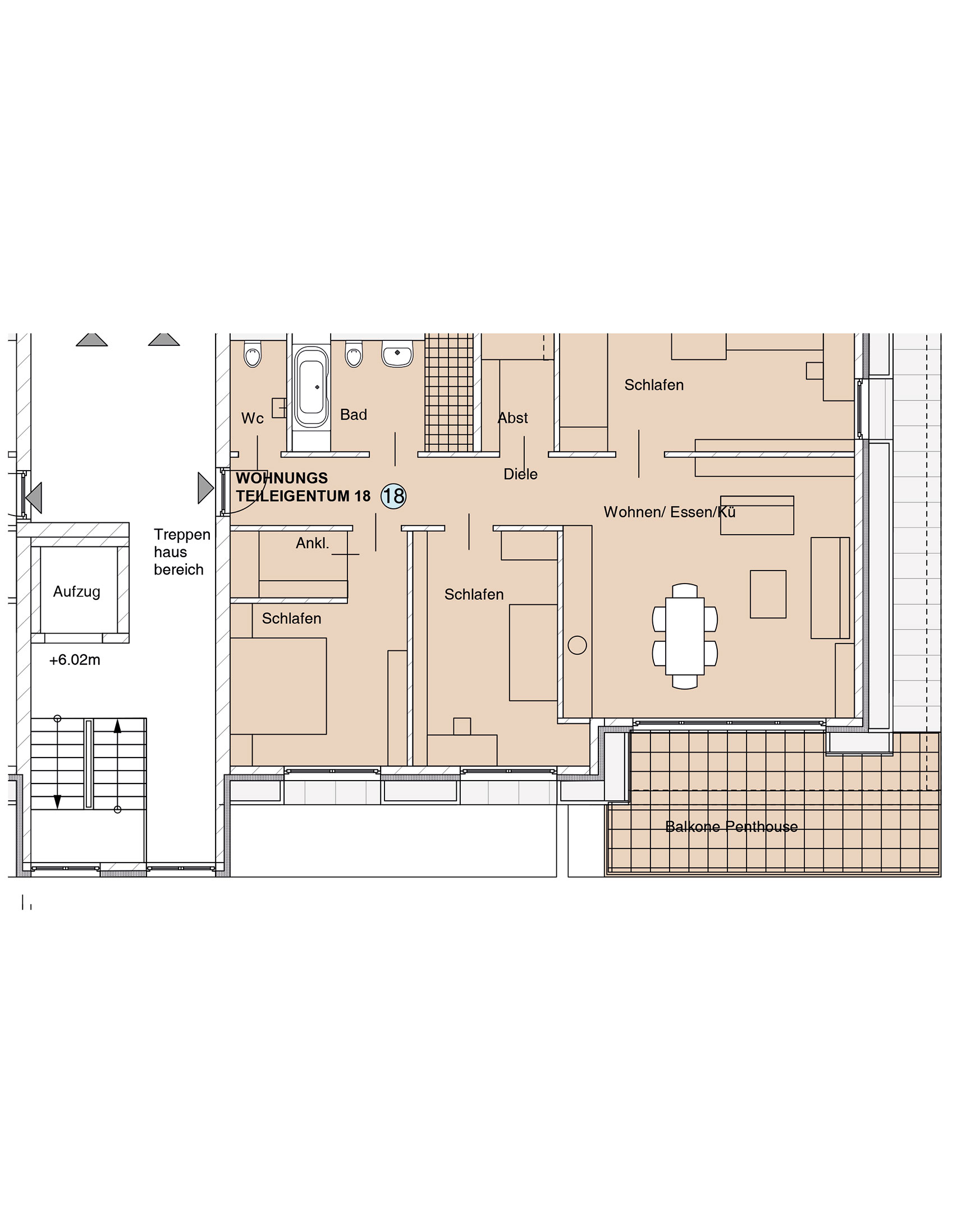 nowiBAU Grundriss einer Wohnung