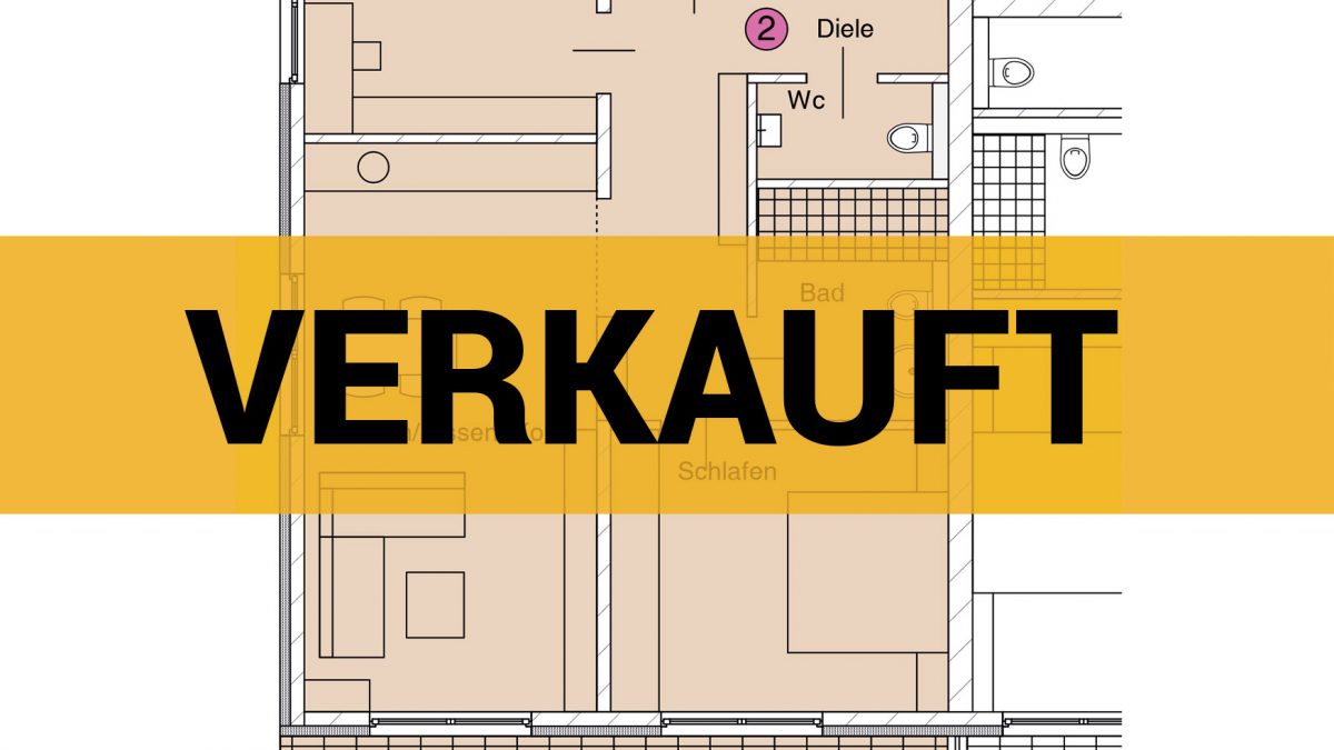 Grundriss einer Wohnung - verkauft