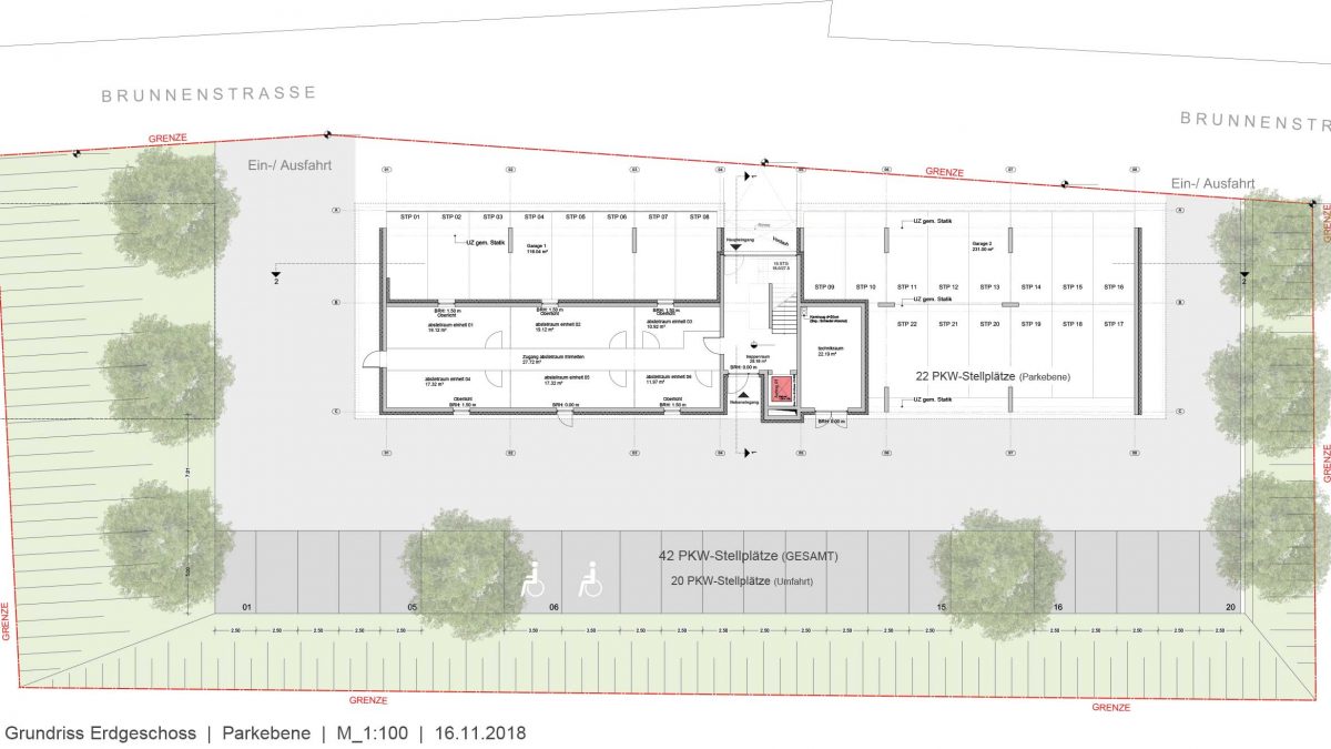 Grundriss einer Wohnung