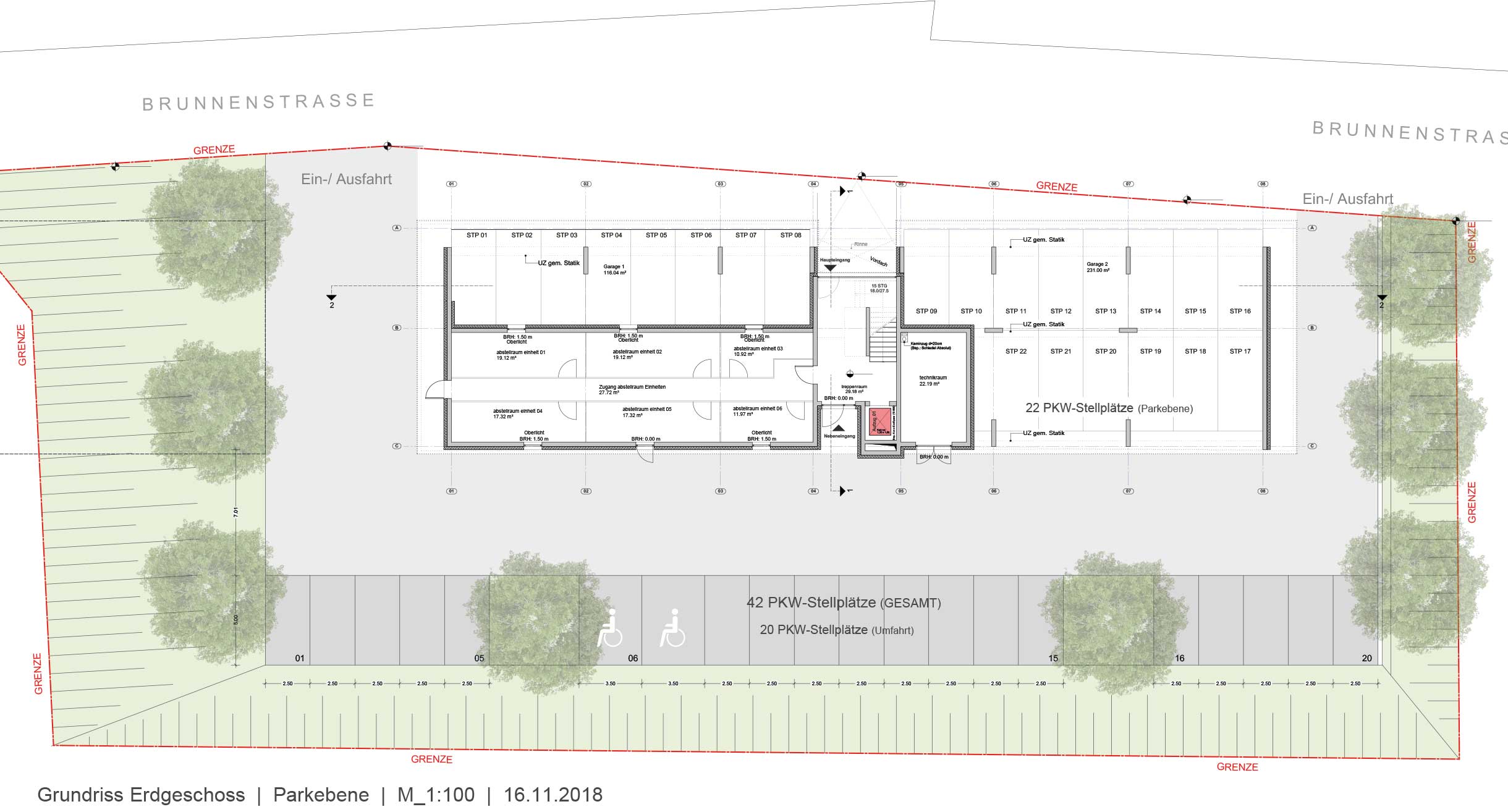 Grundriss einer Wohnung